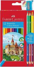 Карандаш Faber-Castell Карандаши цветные Замок, 12цв.+6цв.+точилка, картон110312