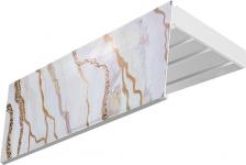 Карниз Эскар Карниз эконом+ в сборе: Шарм белое золото. Основное преимущество потолочных карнизов это визуальное увеличение высоты потолка и, следовательно