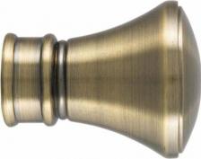 Наконечник Peora Наконечник для карниза 28мм Грань, золото антик (2 шт)