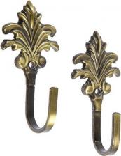 Карниз Tundra Крючок для штор KS010, однорожковый, цвет бронза