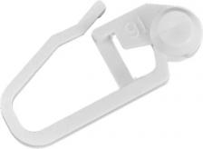 Карниз Уют Крючок для шины 3 см цвет белый 100 шт