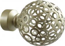 Наконечник Уют Наконечник 20 см шар ажурный шампань 2 шт