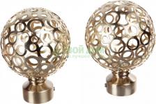 Наконечник Уют Наконечник D16 Ост Шар Ажурный Латунь 2 шт