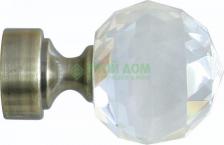 Наконечник Уют Наконечник D25 ОСТ ШАР С ОГРАН.БРОНЗТ