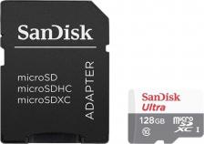 Карта памяти microsdxc 128 гб class 10 ultra SanDisk SDSQUNS-128G-GN6TA