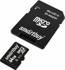 Карта памяти SmartBuy SB64GBSDCL10-01LE