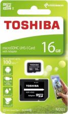 Карта памяти microsdhc 16 гб class 10 Toshiba THN-M203K0160EA – фото 2