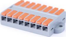 Клемма Cabeus Универсальная проходная изолированная клемма предназначена для многоразового подключения любых типов медных проводников: одножильных и многожильных 4640136223384