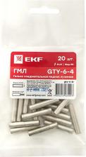 Клемма EKF Гильза соединительная медная луженая GTY-6-4 (ГМЛ) (20шт.) PROxima