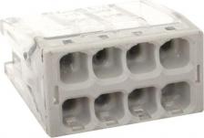 Клемма EKF Клемма строительно-монтажная СМК 2273-248 PROxima с пастой 8 отверстий 0.5-2.5мм.кв., цена за 1 шт