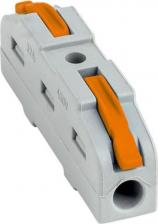 Клемма EKF Строительно-монтажная клемма СМК 222-421 проходная 1 полюс 0,08-4мм2 PROxima, цена за 1 шт