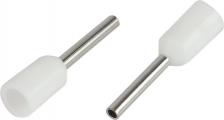 Клемма Эра NO-225-81 Наконечник-гильза NO-225-81 НШвИ 0,5-8 с изолированным фланцем, цена за 1 шт