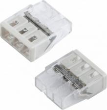 Клемма General Клемма на 3 провод. прозр. самозажимная GTER6-03 0,5-2,5