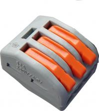 Клемма General Коннектор GTER2-03 клемма универсальная монтажная 3-проводная, цена за 1 шт