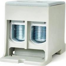 Клемма HLT Силовая вводная клемма применяется для ввода и распределения проводников при сборке электрощитов; соединения алюминиевых и медных кабелей при