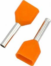 Клемма ИЭК Наконечник НШВИ(2) 0,5-8 оранжевый (20шт/упак), цена за 1 упак