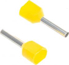 Клемма ИЭК Наконечник НШВИ(2) 1,0-10 желтый (20шт/упак), цена за 1 упак