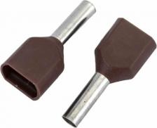 Клемма ИЭК Наконечник НШВИ(2) 1,5-8 коричневый (20шт/упак), цена за 1 упак