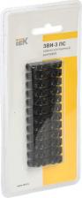 Клемма ИЭК Зажим винтовой ЗВИ-3 н/г 1,0-2,5мм2 черные, цена за 1 упак