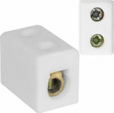 Клемма Pro Legend Клемма винтовая керамическая 2.5 мм2, 1 контакт, 400 В, 12 А PL3848