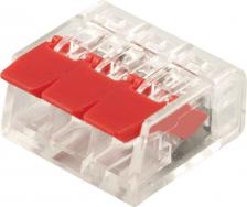 Клемма Stekker Клемма пружинная универсальная LD221-413 32418 3-проводная 450В 32А упак. 5 шт