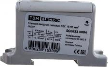 Клемма TDM Electric Клемма вводная силовая КВС 16-95 кв.мм. серая, цена за 1 шт
