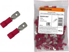 Клемма TDM Electric Разъем РпИп 1,25-5-0,8 плоский (папа) (100шт), цена за 1 упак