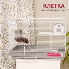 Клетка для грызунов Petmax Клетка для мелких грызунов, 58x32x41 см, серая