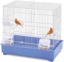 Клетка для птиц Imac Cova 42 клетка для птиц, пепельно-синяя, 44х27х39 см