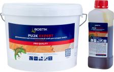 Клей для напольных покрытий Bostik Двухкомпонентный полиуретановый клей для паркета PU2K EXPERT, 10кг 50024511