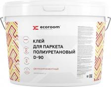 Клей для напольных покрытий Ecoroom Полиуретановый клей для паркета 2К D-90, 6кг Компонент Б внутри! 332-1-6