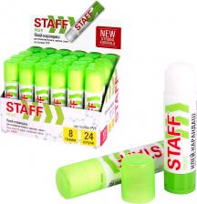 Клей канцелярский Staff Клей-карандаш Profit, 8 г, PVP-основа, НОВАЯ ФОРМУЛА, 228660