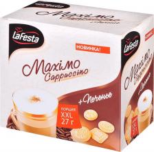 Кофе La Festa Каппучино кремо каппучино максимо с печеньем 10 пакетиков