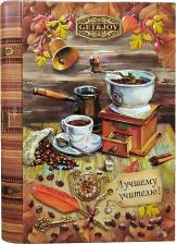 Кофе Madeo Кофе молотый GET&JOY в жестяной книге подарок Учителю, 100% Арабика, Бразилия, 150 г