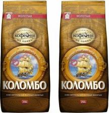Кофе Московская кофейня на паяхъ Кофе молотый коломбо 250 г