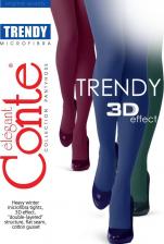 Колготки/чулки Conte Elegant Колготки Trendy, 150 den, с ластовицей, без шортиков, размер 4, зеленый