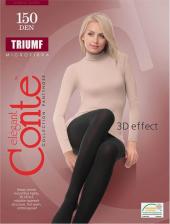 Колготки/чулки Conte Elegant Колготки Triumf, 150 den, с ластовицей, без шортиков, размер 2, серый