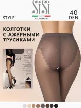 Колготки/чулки SiSi Колготки женские STYLE серые 5 (XL) 8300081097183