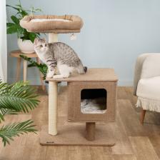 Комплекс для кошек Petmax Дом-когтеточка (60х40х96,5 см) для кошек