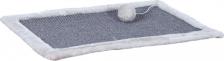 Комплекс для кошек Trixie Когтеточка с бортиком из плюша для кошки, 55x35 см, светло-серый