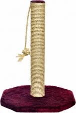 Комплекс для кошек Yami-Yami Когтеточка-столбик для кошек с помпоном 35 х 35 х 47 см сизаль