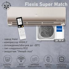 Сплит-система Haier AS35S2SF3FA-G/1U35S2SM3FA [35 м2, охлаждение/обогрев]