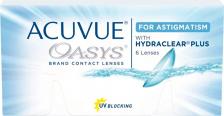 Контактные линзы Acuvue Oasys for Astigmatism with Hydraclear Plus (6 линз)