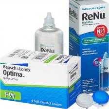 Контактные линзы Bausch&Lomb Optima FW (4 линзы)