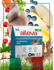 Корм для кошек Alleva Полнорационный корм для взрослых стерилизованных кошек с рыбой. 0,4 кг. х 4 шт
