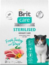 Сухой корм Brit Сухой корм для кошек Cat Sterilised Urinary Care, при МКБ, индейка, утка, 7 кг