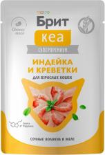Корм для кошек Brit Влажный корм для кошек Кеа индейка-креветки в желе