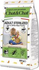 Сухой корм Chat&chat Сухой корм Expert Premium Adult Sterilized with white meat poultry, для взрослых стерилизованных кошек с белым мясом птицы, 900г