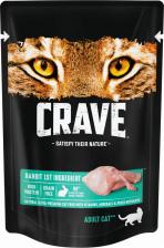 Консервы Crave Корм консервированный полнорационный для кошек всех пород старше 1 года с кроликом, 70 г