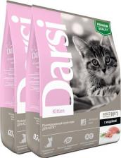 Сухой корм Darsi Корм сухой Kitten для котят, индейка, 300 г